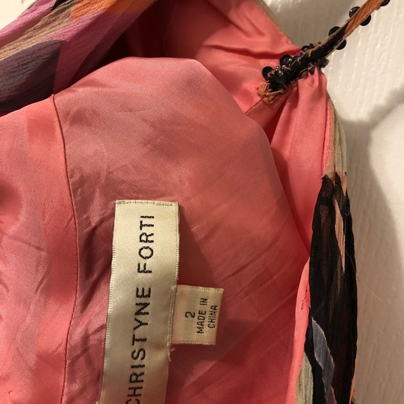 Chrystine Forti Silk Dress - Picture 3 of 4